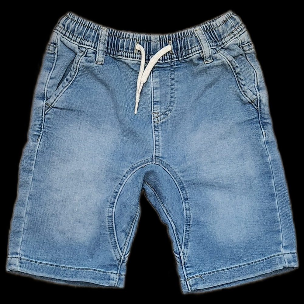 #k47 COTTON ON KIDS Light Blue Jean Shorts with Elastic Drawstring Waistband